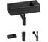 Комплект Wellsee 3 в 1 Lavinia Boho Bathroom Sink накладная/подвесная раковина 43x18 см 20216265R 1