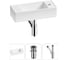 Комплект Wellsee 3 в 1 Lavinia Boho Bathroom Sink накладная/подвесная раковина 43x18 см 20216249R 1