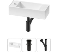 Комплект Wellsee 3 в 1 Lavinia Boho Bathroom Sink накладная/подвесная раковина 43x18 см 20216278R