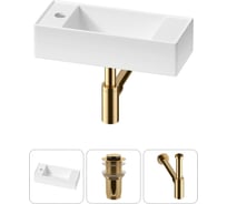Комплект Wellsee 3 в 1 Lavinia Boho Bathroom Sink накладная/подвесная раковина 43x18 см 20216279R