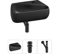 Комплект Wellsee 3 в 1 Lavinia Boho Bathroom Sink накладная/подвесная раковина 44x27 см 20216629R
