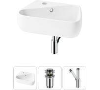 Комплект Wellsee 3 в 1 Lavinia Boho Bathroom Sink накладная/подвесная раковина 44x27 см 20216585R