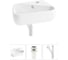 Комплект Wellsee 3 в 1 Lavinia Boho Bathroom Sink накладная/подвесная раковина 44x27 см 20216616R 1