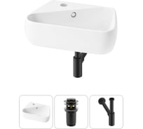 Комплект Wellsee 3 в 1 Lavinia Boho Bathroom Sink накладная/подвесная раковина 44x27 см 20216586R