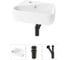 Комплект Wellsee 3 в 1 Lavinia Boho Bathroom Sink накладная/подвесная раковина 44x27 см 20216586R 1