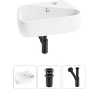 Комплект Wellsee 3 в 1 Lavinia Boho Bathroom Sink накладная/подвесная раковина 44x27 см 20216614R