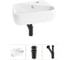 Комплект Wellsee 3 в 1 Lavinia Boho Bathroom Sink накладная/подвесная раковина 44x27 см 20216614R 1