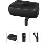 Комплект Wellsee 3 в 1 Lavinia Boho Bathroom Sink накладная/подвесная раковина 44x27 см 20216601R