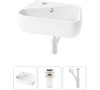 Комплект Wellsee 3 в 1 Lavinia Boho Bathroom Sink накладная/подвесная раковина 44x27 см 20216588R