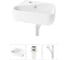 Комплект Wellsee 3 в 1 Lavinia Boho Bathroom Sink накладная/подвесная раковина 44x27 см 20216588R 1