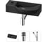 Комплект Wellsee 3 в 1 Lavinia Boho Bathroom Sink накладная/подвесная раковина 45x24 см 20216096R 1