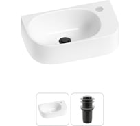 Комплект Wellsee 2 в 1 Lavinia Boho Bathroom Sink накладная/подвесная раковина 40x22 см 20216302R