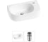 Комплект Wellsee 2 в 1 Lavinia Boho Bathroom Sink накладная/подвесная раковина 40x22 см 20216301R 1