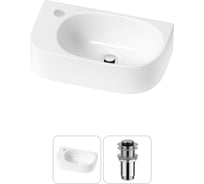 Комплект Wellsee 2 в 1 Lavinia Boho Bathroom Sink накладная/подвесная раковина 40x22 см 20216329R