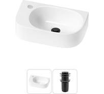 Комплект Wellsee 2 в 1 Lavinia Boho Bathroom Sink накладная/подвесная раковина 40x22 см 20216330R