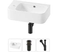 Комплект Wellsee 3 в 1 Lavinia Boho Bathroom Sink накладная/подвесная раковина 45x27 см 20216474R