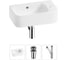 Комплект Wellsee 3 в 1 Lavinia Boho Bathroom Sink накладная/подвесная раковина 45x27 см 20216501R 1