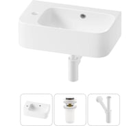 Комплект Wellsee 3 в 1 Lavinia Boho Bathroom Sink накладная/подвесная раковина 45x27 см 20216476R