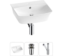 Комплект Wellsee 3 в 1 Lavinia Boho Bathroom Sink накладная/подвесная раковина 45x40 см 20216753R