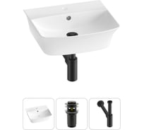 Комплект Wellsee 3 в 1 Lavinia Boho Bathroom Sink накладная/подвесная раковина 45x40 см 20216754R