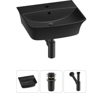 Комплект Wellsee 3 в 1 Lavinia Boho Bathroom Sink накладная/подвесная раковина 45x40 см 20216769R