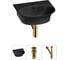 Комплект Wellsee 3 в 1 Lavinia Boho Bathroom Sink накладная/подвесная раковина 46x41 см 20216686R 1