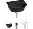 Комплект Wellsee 3 в 1 Lavinia Boho Bathroom Sink накладная/подвесная раковина 46x41 см 20216684R 1