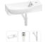 Комплект Wellsee 3 в 1 Lavinia Boho Bathroom Sink накладная/подвесная раковина 50x24 см 20216168R 1