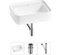 Комплект Wellsee 3 в 1 Lavinia Boho Bathroom Sink накладная/подвесная раковина 50x40 см 20215320R
