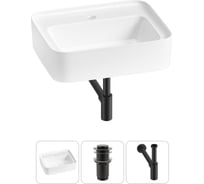Комплект Wellsee 3 в 1 Lavinia Boho Bathroom Sink накладная/подвесная раковина 50x40 см 20215321R