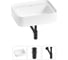 Комплект Wellsee 3 в 1 Lavinia Boho Bathroom Sink накладная/подвесная раковина 50x40 см 20215321R 1
