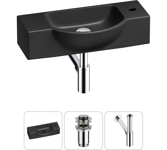 Комплект Wellsee 3 в 1 Lavinia Boho Bathroom Sink накладная/подвесная раковина 53x25 см 20216236R