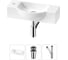 Комплект Wellsee 3 в 1 Lavinia Boho Bathroom Sink накладная/подвесная раковина 53x25 см 20216193R 1