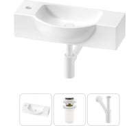 Комплект Wellsee 3 в 1 Lavinia Boho Bathroom Sink накладная/подвесная раковина 53x25 см 20216196R