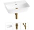 Комплект Wellsee 3 в 1 Lavinia Boho Bathroom Sink накладная/подвесная раковина 55x42 см 20216783R 1