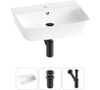 Комплект Wellsee 3 в 1 Lavinia Boho Bathroom Sink накладная/подвесная раковина 55x42 см 20216782R