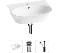 Комплект Wellsee 3 в 1 Lavinia Boho Bathroom Sink накладная/подвесная раковина 55x43 см 20216697R