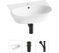 Комплект Wellsee 3 в 1 Lavinia Boho Bathroom Sink накладная/подвесная раковина 55x43 см 20216698R