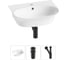 Комплект Wellsee 3 в 1 Lavinia Boho Bathroom Sink накладная/подвесная раковина 55x43 см 20216698R 1