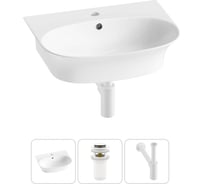 Комплект Wellsee 3 в 1 Lavinia Boho Bathroom Sink накладная/подвесная раковина 55x43 см 20216700R