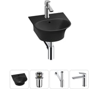Комплект Wellsee 4 в 1 Lavinia Boho Bathroom Sink накладная/подвесная раковина 34x36 см 20216659R