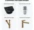 Комплект Wellsee 4 в 1 Lavinia Boho Bathroom Sink накладная/подвесная раковина 34x36 см 20216661R 9