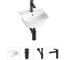 Комплект Wellsee 4 в 1 Lavinia Boho Bathroom Sink накладная/подвесная раковина 35x36 см 20216730R 1
