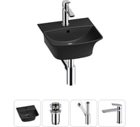 Комплект Wellsee 4 в 1 Lavinia Boho Bathroom Sink накладная/подвесная раковина 35x36 см 20216743R