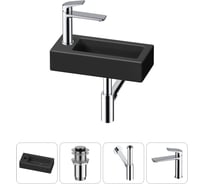 Комплект Wellsee 4 в 1 Lavinia Boho Bathroom Sink накладная/подвесная раковина 37x18 см 20215903R