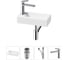 Комплект Wellsee 4 в 1 Lavinia Boho Bathroom Sink накладная/подвесная раковина 37x18 см 20215889R 1