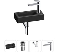 Комплект Wellsee 4 в 1 Lavinia Boho Bathroom Sink накладная/подвесная раковина 37x18 см 20215875R