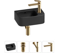 Комплект Wellsee 4 в 1 Lavinia Boho Bathroom Sink накладная/подвесная раковина 37x25 см 20216577R