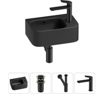 Комплект Wellsee 4 в 1 Lavinia Boho Bathroom Sink накладная/подвесная раковина 37x25 см 20216576R