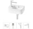 Комплект Wellsee 4 в 1 Lavinia Boho Bathroom Sink накладная/подвесная раковина 37x25 см 20216536R 1